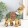 Polystone souvenir "Elephant - Red -green Popona with rubies" 12.5x5x15.5 cm