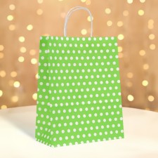 Crafts, green in white peas, 33 x 26 x 12 cm