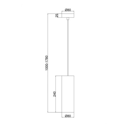 Suspension lamp Maytoni P011PL-01C, E14, 1x40 W, 80x80x1780 mm, copper-2