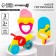A set of rattles "Bright mood", with elastic elements, 3 pcs, crumb me