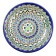 The plate of the Rishtan ceramics "Patterns", blue, deep, mix, 20 cm