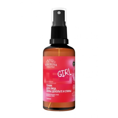 Face tonic, neckline and backs against acne, acne and black dots, 50 ml