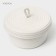 Basket for storage ladled handmade LadOM "BALL", 21 × 21 × 11 cm, beige color