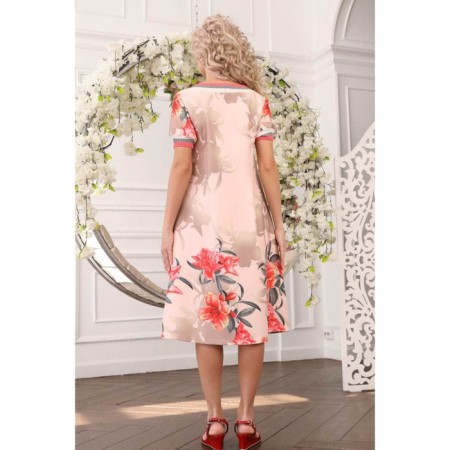Women's dress, size 46, pink color-7