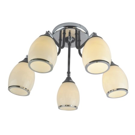 Ceiling lamp 5x60W E27, size 58x58x26 cm