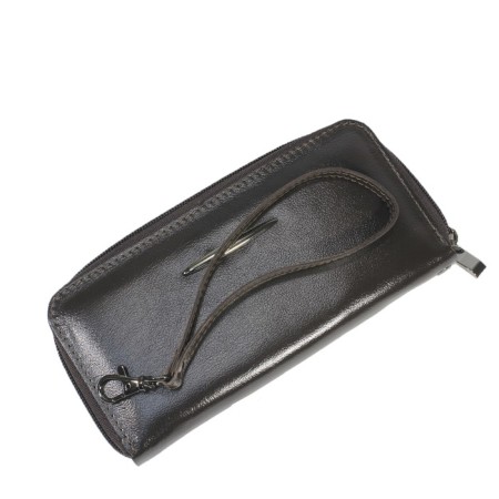 Wallet, lightning, brown dark rook