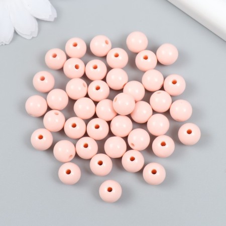 Beads Plastic "Knowry Cream" Gloss Set 25 grams d = 1 cm-1