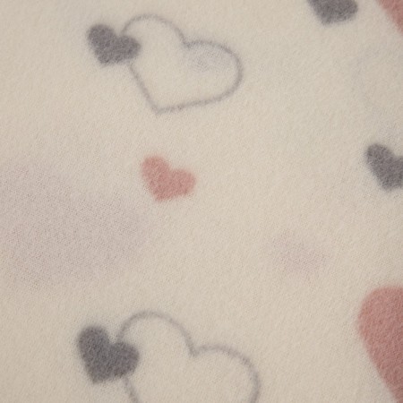 Fleet blanket "Valentine", size 150x200 cm, milk color-3