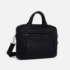 Business Business on a zipper, Textura, 2 external pockets, black color