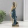 Souvenir Polystone "Goddess Femis" golden with blue 28x7x8 cm
