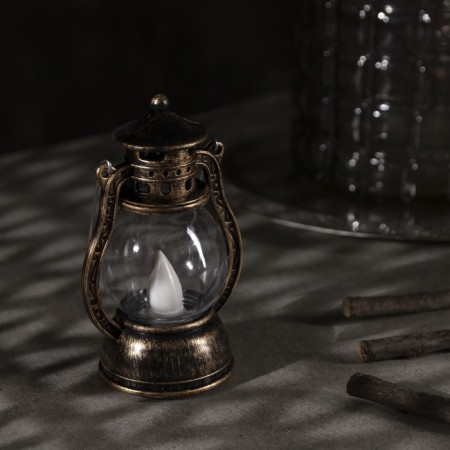 LED figure "Bronze Lantern" 8 × 12 × 6 cm, plastic, batteries AG13x3, glow warm white-1