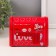 Casket metal mailbox "Love" red 13.3x8x9.5 cm
