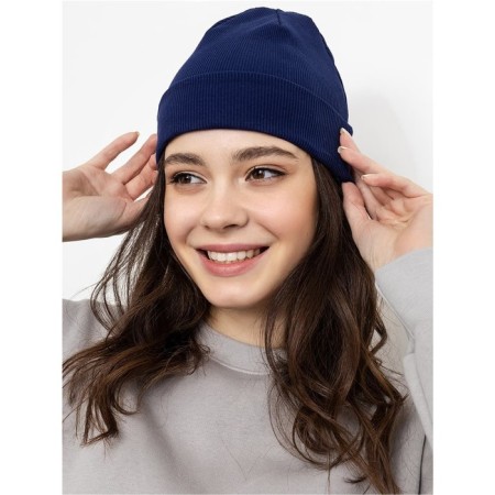 Female hat, blue color, size 58