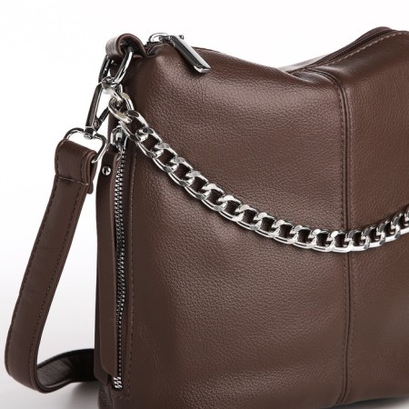Love bag with lightning, brown color-3