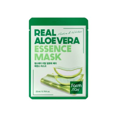 Facial mask for face extract Farmstay Real Aloe Vera Essence Mask, 23 ml-4
