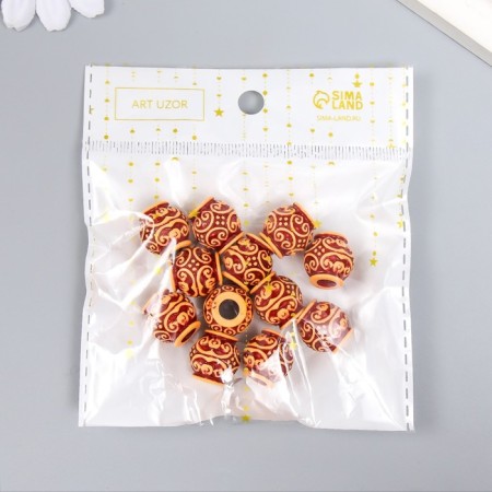 Beads for creativity plastic "Ethno. Curls" set 20 grams d = 1.5 cm-4