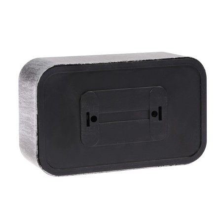 Rosette "Elect" Ra 16-238-hour, 16 A, 250 V, double, open, with salary, black under silver-1