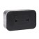 Rosette "Elect" Ra 16-238-hour, 16 A, 250 V, double, open, with salary, black under silver