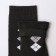 Socks male terry, black color, size 25-27