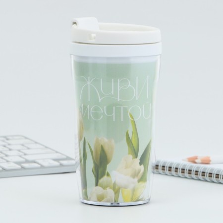 Gift set: A6 diary 80 sheets and a thermostatic 250 ml "since March 8"-2