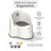 Горшок детский AmaroBaby Ergonomic, с крышкой, цвет молочный