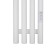 Electric towel Grois Quartet, 180x1500 mm, lower right, white