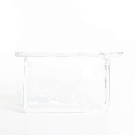 Cosmetic bag with lightning, white/transparent color-2