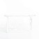 Cosmetic bag with lightning, white/transparent color