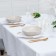 A set of napkins "Ethel" Geometry 45*45cm-4pcs., Tsv. Bely, pl. 192 g/m2, hl with VGMO