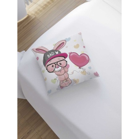 Pillowess decorative "Bad Bunny", on a zipper, size 45x45 cm-1