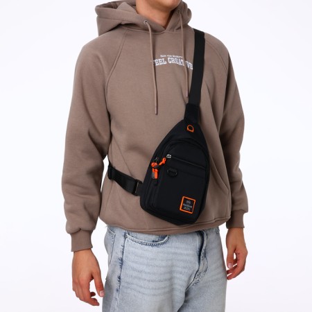 Backpack-sling, 17*8*30 cm, lightning department, 3 n/k, black-7
