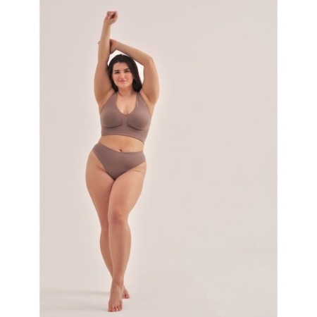 Panties Thong Women's String, size 52-54, chocolate color-2