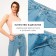 Women's jeans with Minaku arrow, blue color, size 48
