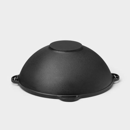 Kazan Cast iron wild kitchen "Tourism", 8 l, d = 36 cm, shoulder blade and sponge in the kit-6