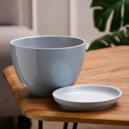 Flower pot "Gray" 1.65l, mix-1