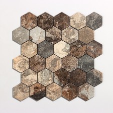 Self -adhesive panel 30*30cm mosaic honeycomb, dark