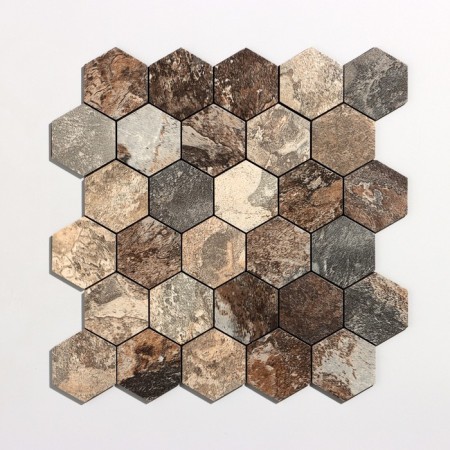 Self -adhesive panel 30*30cm mosaic honeycomb, dark
