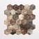 Self -adhesive panel 30*30cm mosaic honeycomb, dark