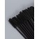 Brushes for eyebrows and eyelashes, silicone, set - 50 pcs, 10.5 cm, black color