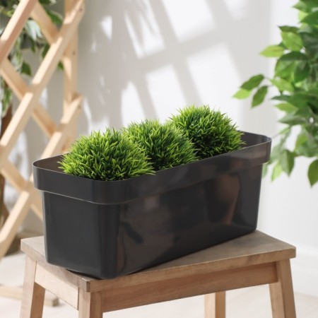 Balcony box for Eco, 40 cm, 8 l, dark granite color-4