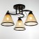 Chandelier "Edott" 3he27 40w Black 43x43x25 cm Bayerlux