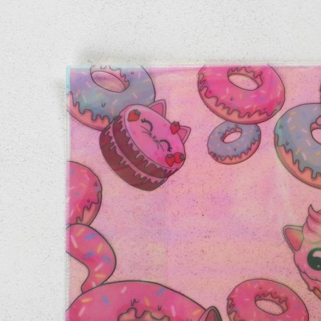 Holographic cover for the notebook "Donut", 34.7 x 21.1 cm-6