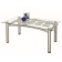 Table Robert 3M, 900x550x430, metallic/ins. glass