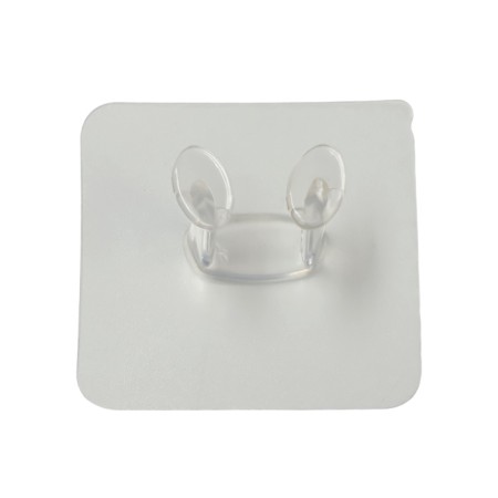Holder with an adhesive surface of the tundra, 60x60 mm, for a fork, transparent-24