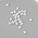 Beads for creativity plastic "Spiral" white-silver set 20 g 1.2x0.9x0.9 cm