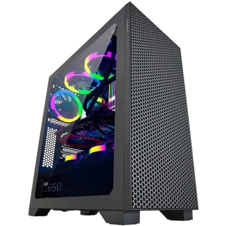 AZZA HIVE case Black without BP ATX 8x120mm 5x140mm 2xusb2.0 1xusb3.0 Audio Bott PSU-2
