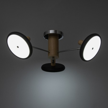 Julia chandelier 3XLED 72W 3000-6000K black-chromium 62x62x22 cm-4