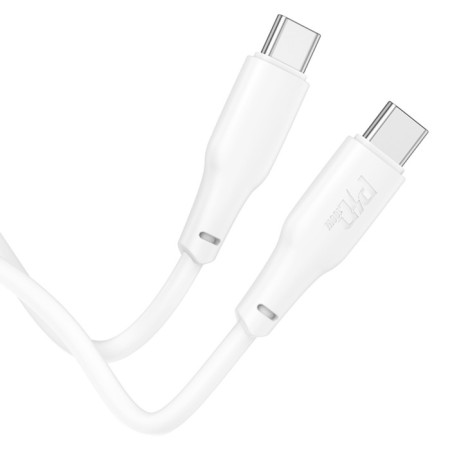 Hoco X93, Type-C cable-Type-C, 100 W, 3 A, 2 m, fast charging, TPE braid, white-5