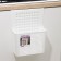 Basket for storage mounted on the door "Loft", 24.5 × 9.5 × 31.5 cm, white color