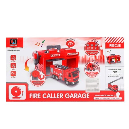 Parking "Firefire" with a machine and walkie -talkie, light and sound effects, mix-5